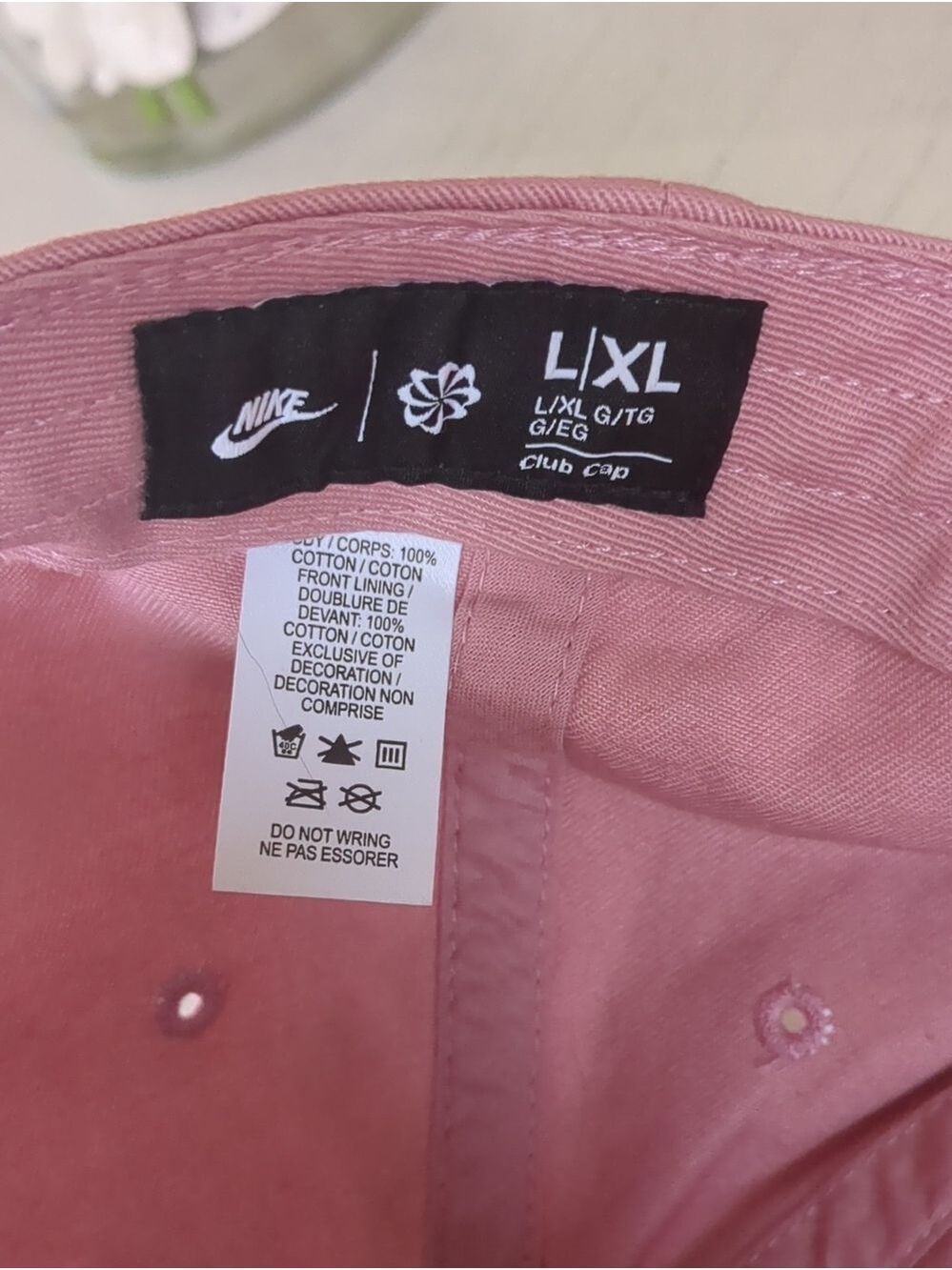 Nike Club Cap Adjustable Baseball Hat – Pink | L/XL | New with Tags - Picture 7 of 7